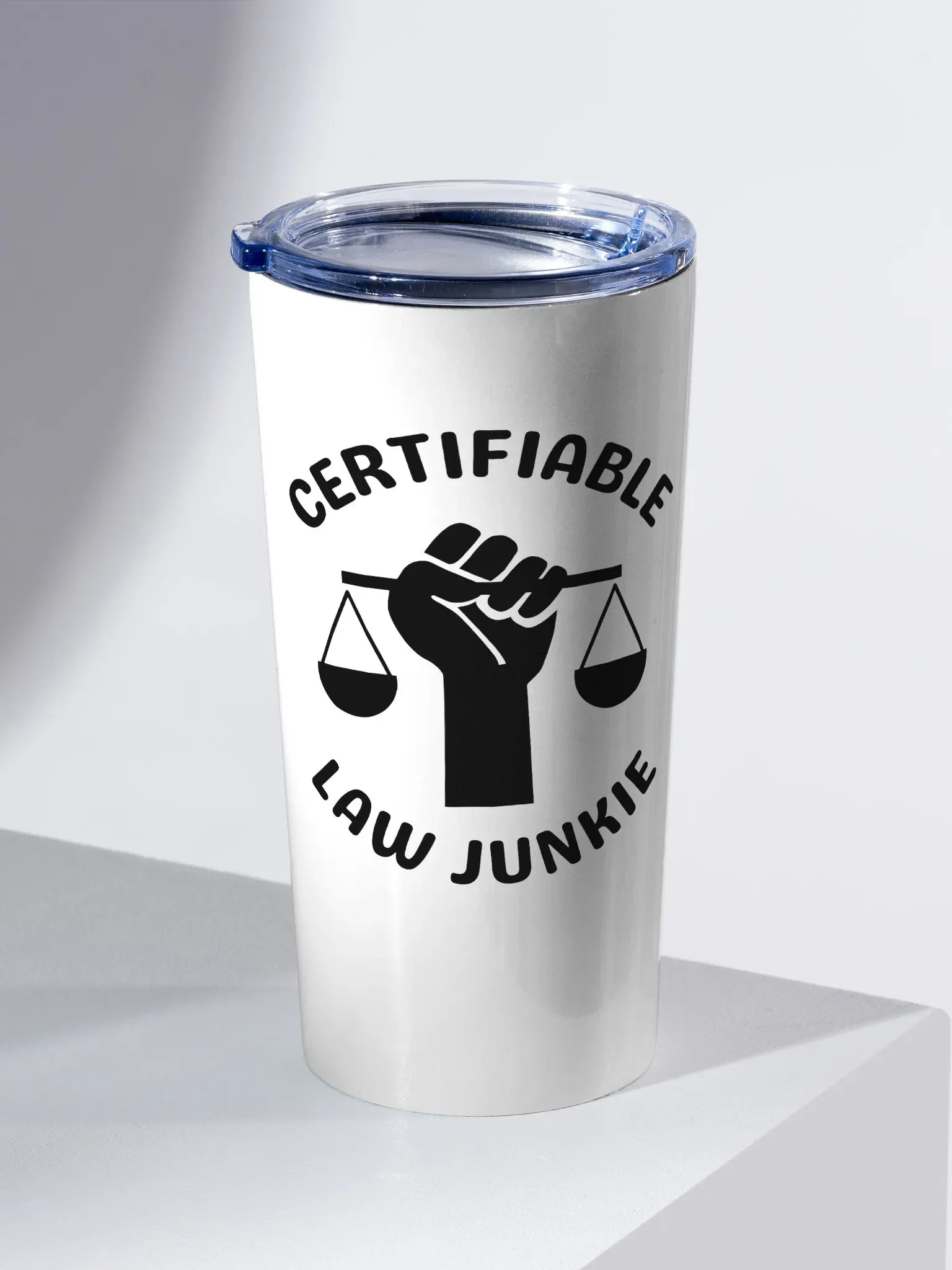 Certifiable Law Junkie 20 oz Stainless Steel Tumbler