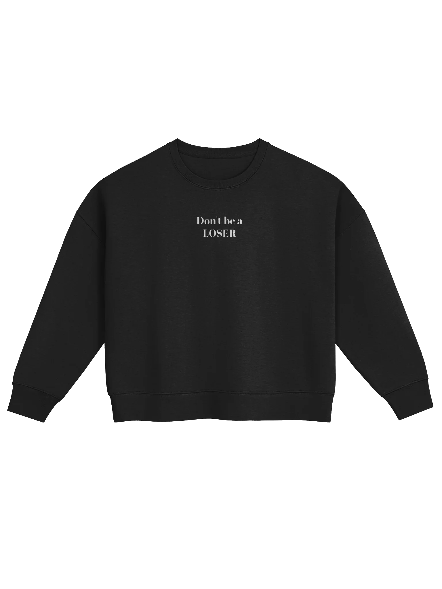 Don't be a LOSER womens sweater black/white product image (1)