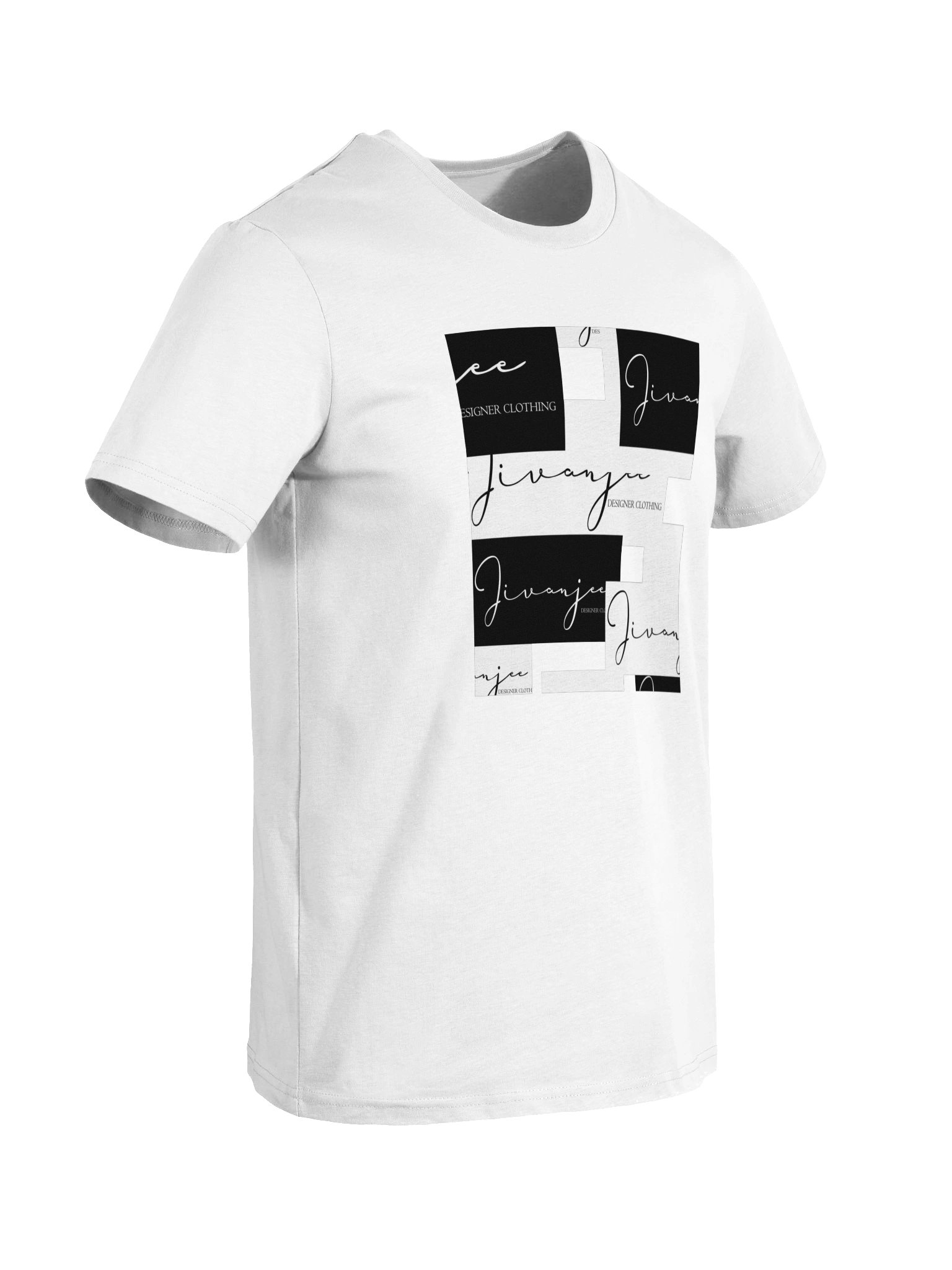 Jivanjee Designer - SIgnature logo tee - front block pattern product image (8)