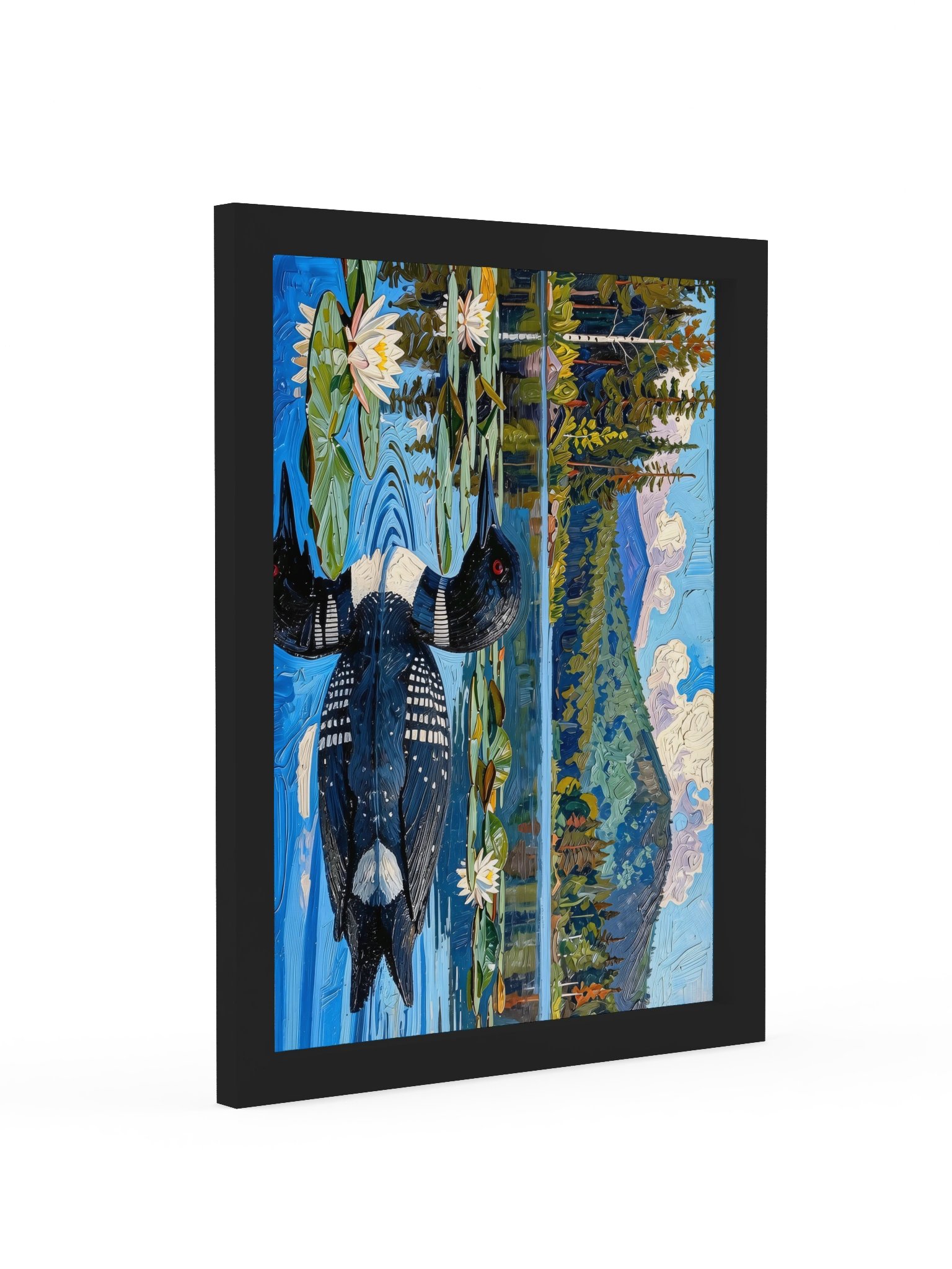 Loon in the Lily Pads Framed Print product image (10)