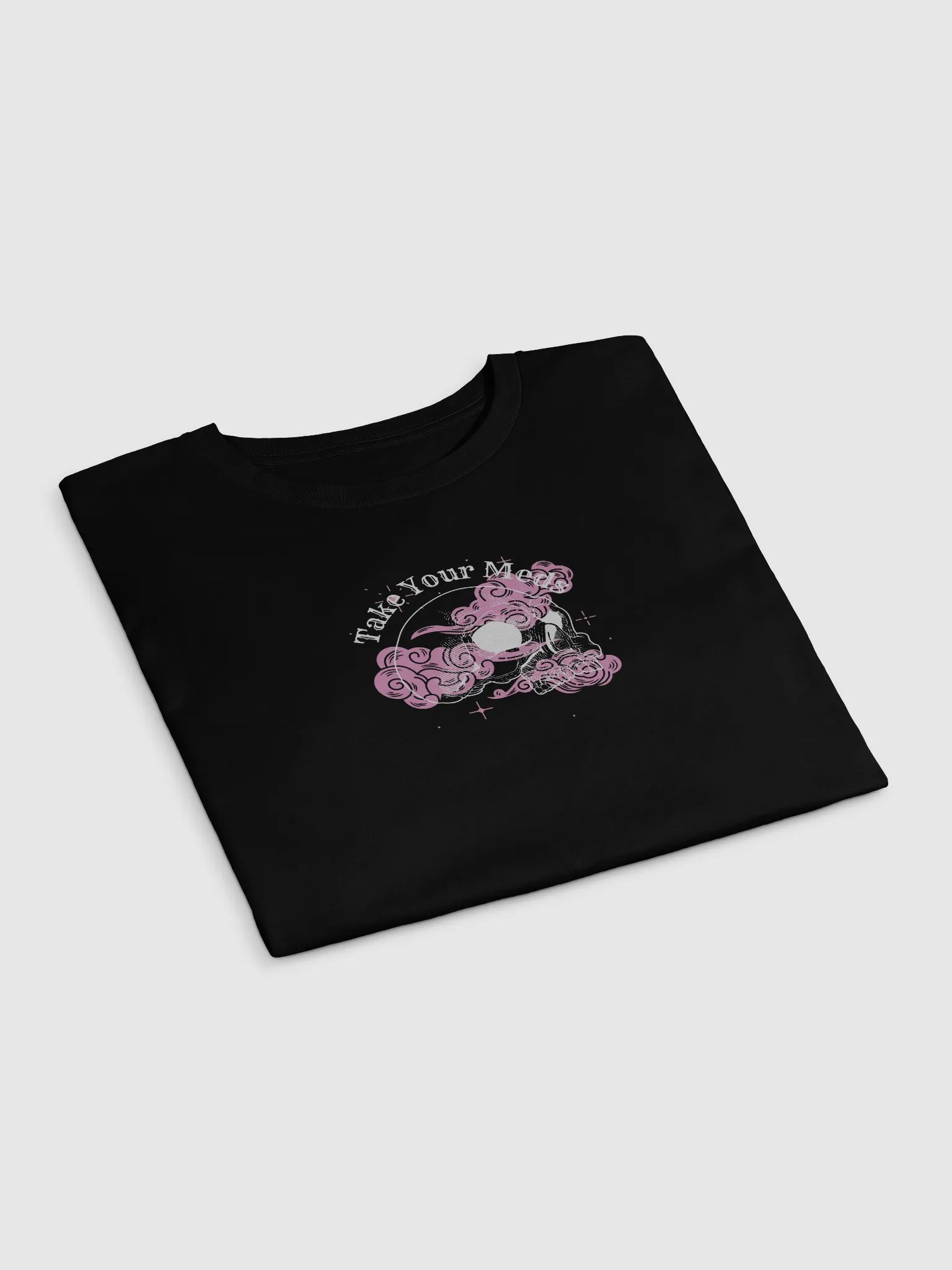 Take Your Meds Cropped Tee (Black) product image (3)