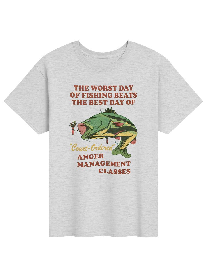 Worst Day of Fishing Anger Management Shirt – Funny Bass Tee product image (71)
