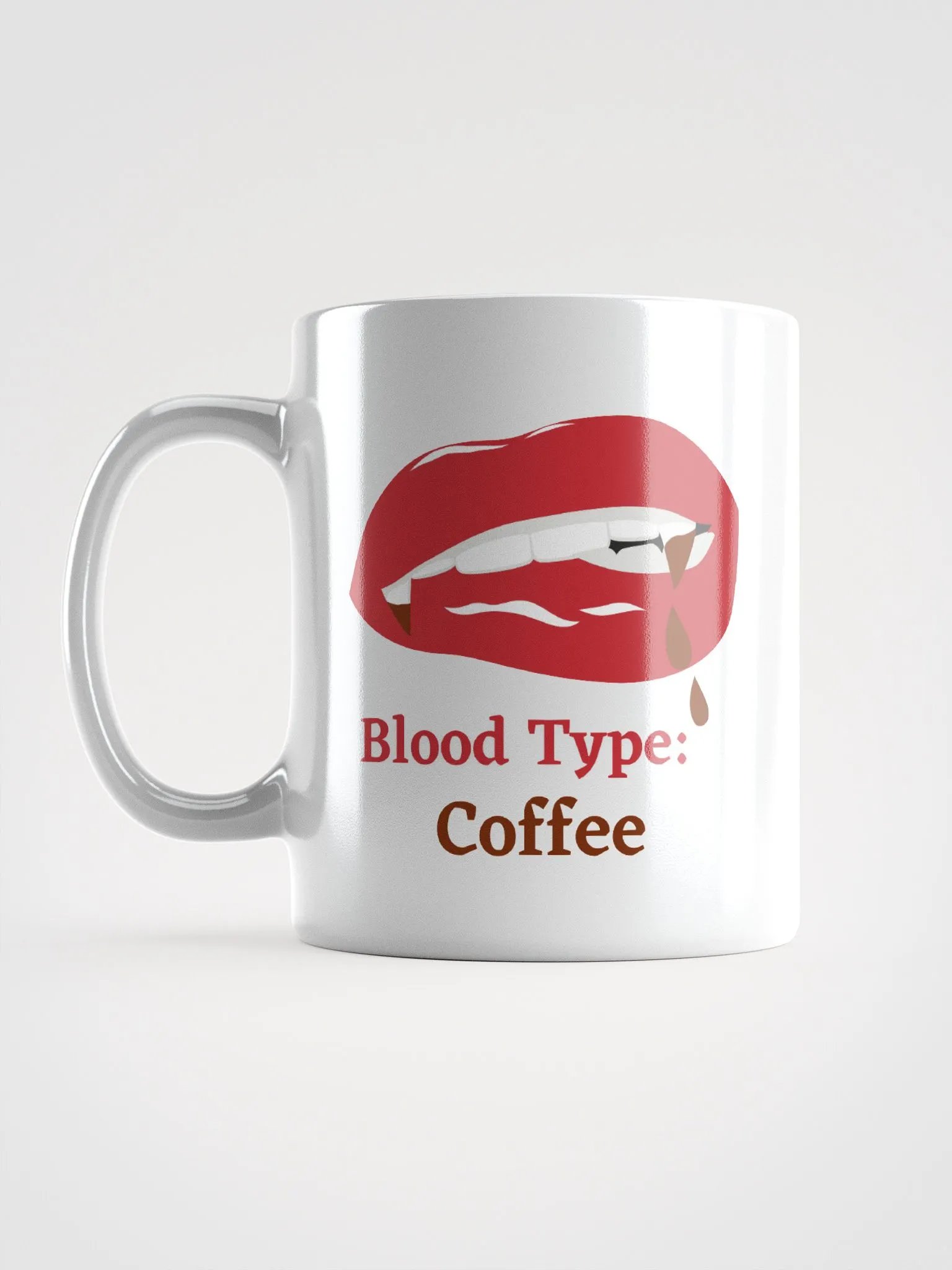 Blood Type: Coffee - White Glossy Mug product image (6)