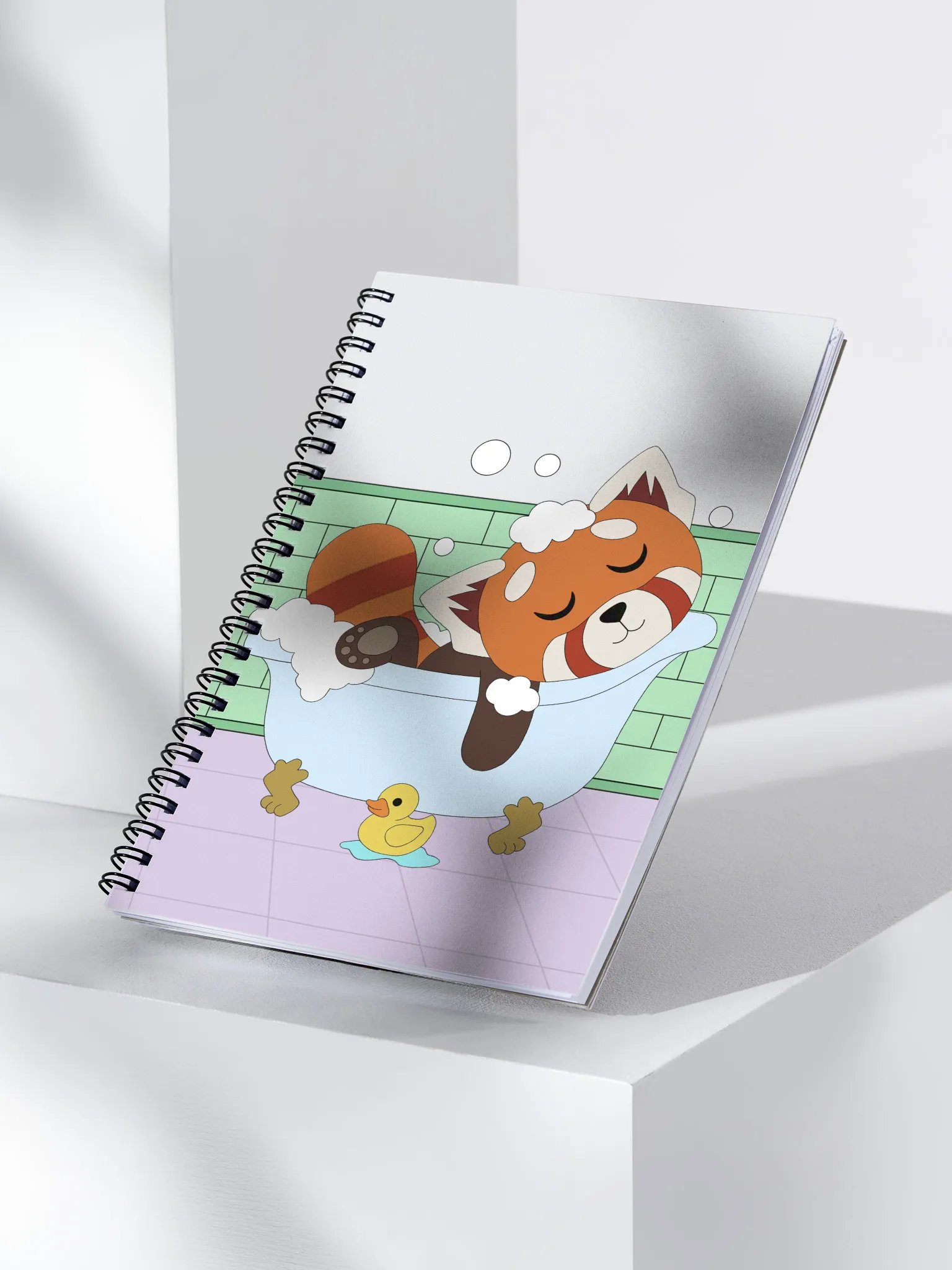 Red Panda Tub Time Notebook product image (3)