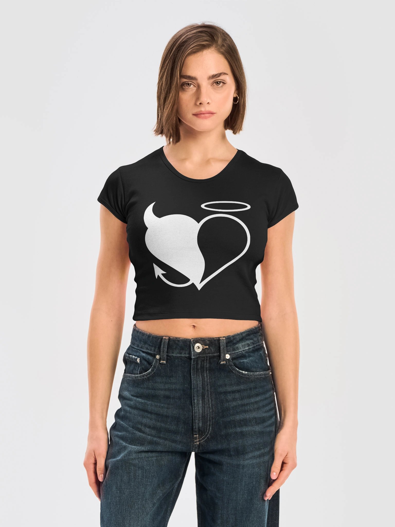 SWEET DEPRESSION SIGIL BABY TEE CROP product image (3)