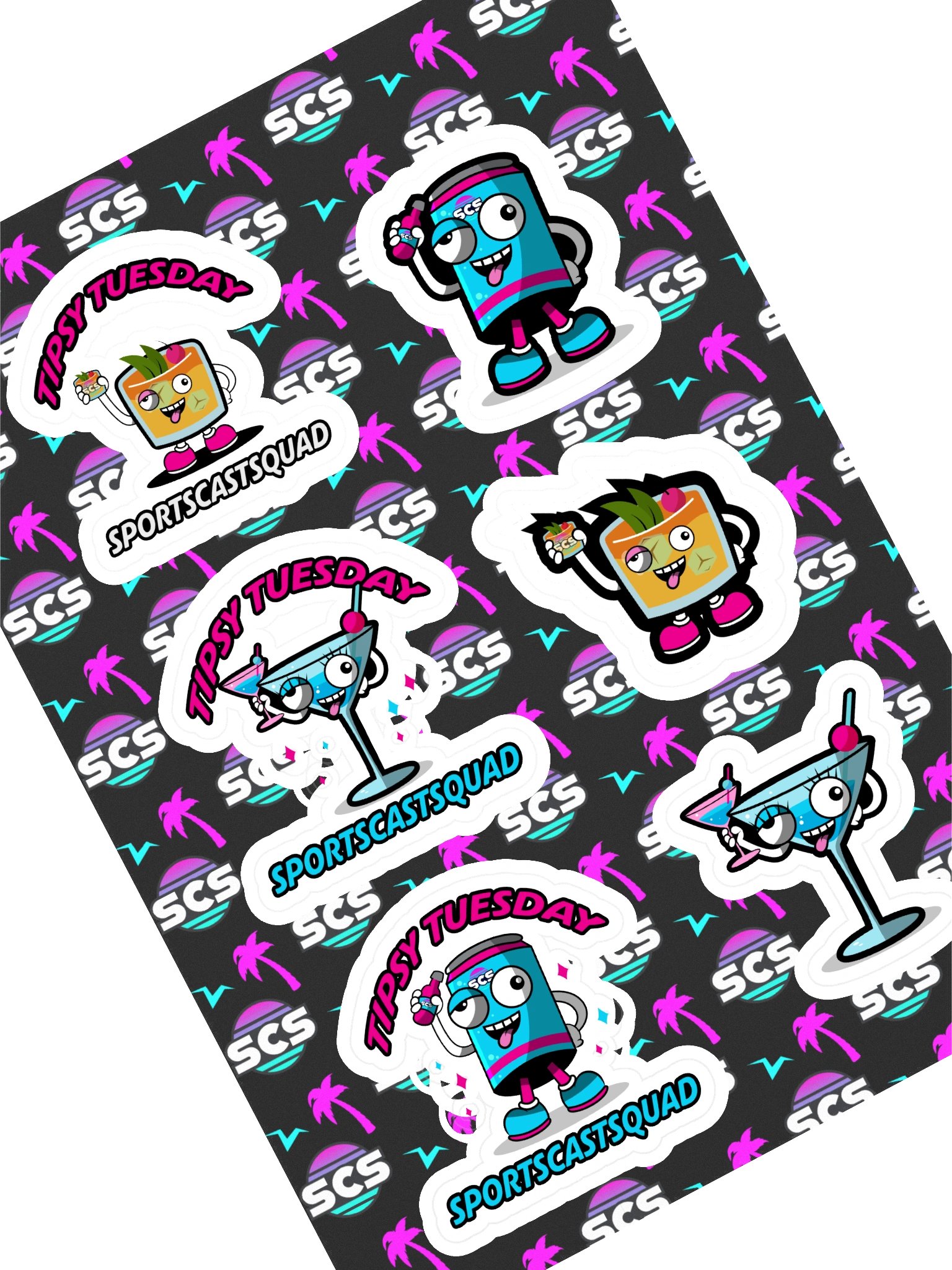 TIPSY TUESDAY STICKER SHEET product image (1)