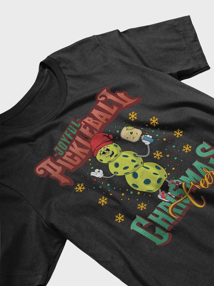 Joyful Pickleball Christmas Cheer Snowman T-Shirt product image (2)