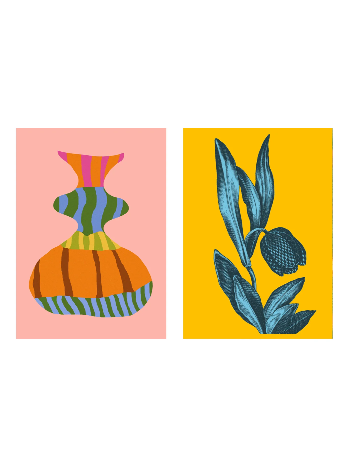 Striped Vase and Tulip product image (3)