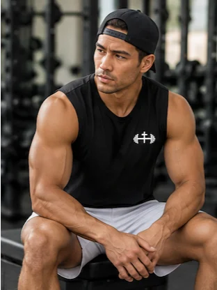 His House Performance V-Neck Muscle Tank - Black by His House