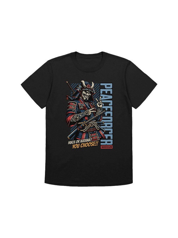 Peacemonger Samurai Hugs or Katana T-Shirt - Gildan Softstyle product image (1)