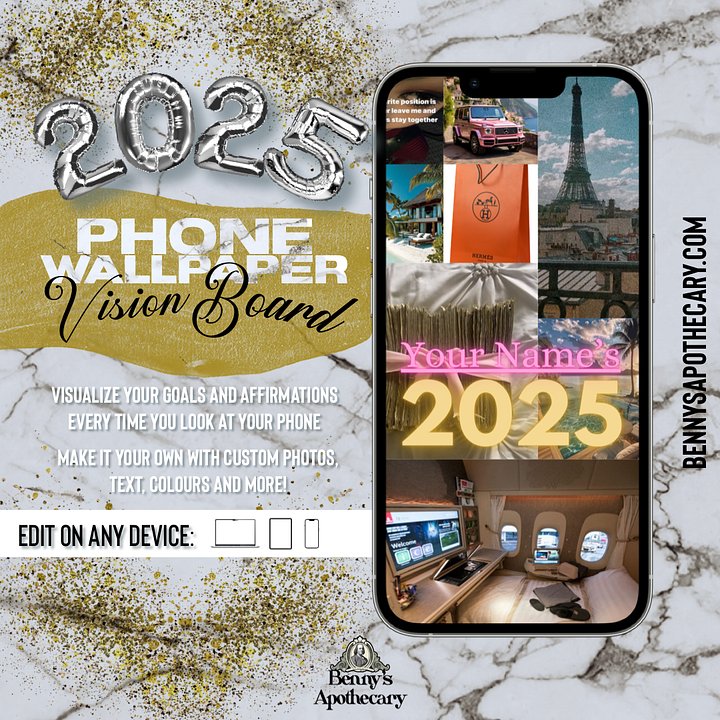 2025 Vision Board Wallpaper product image (1)