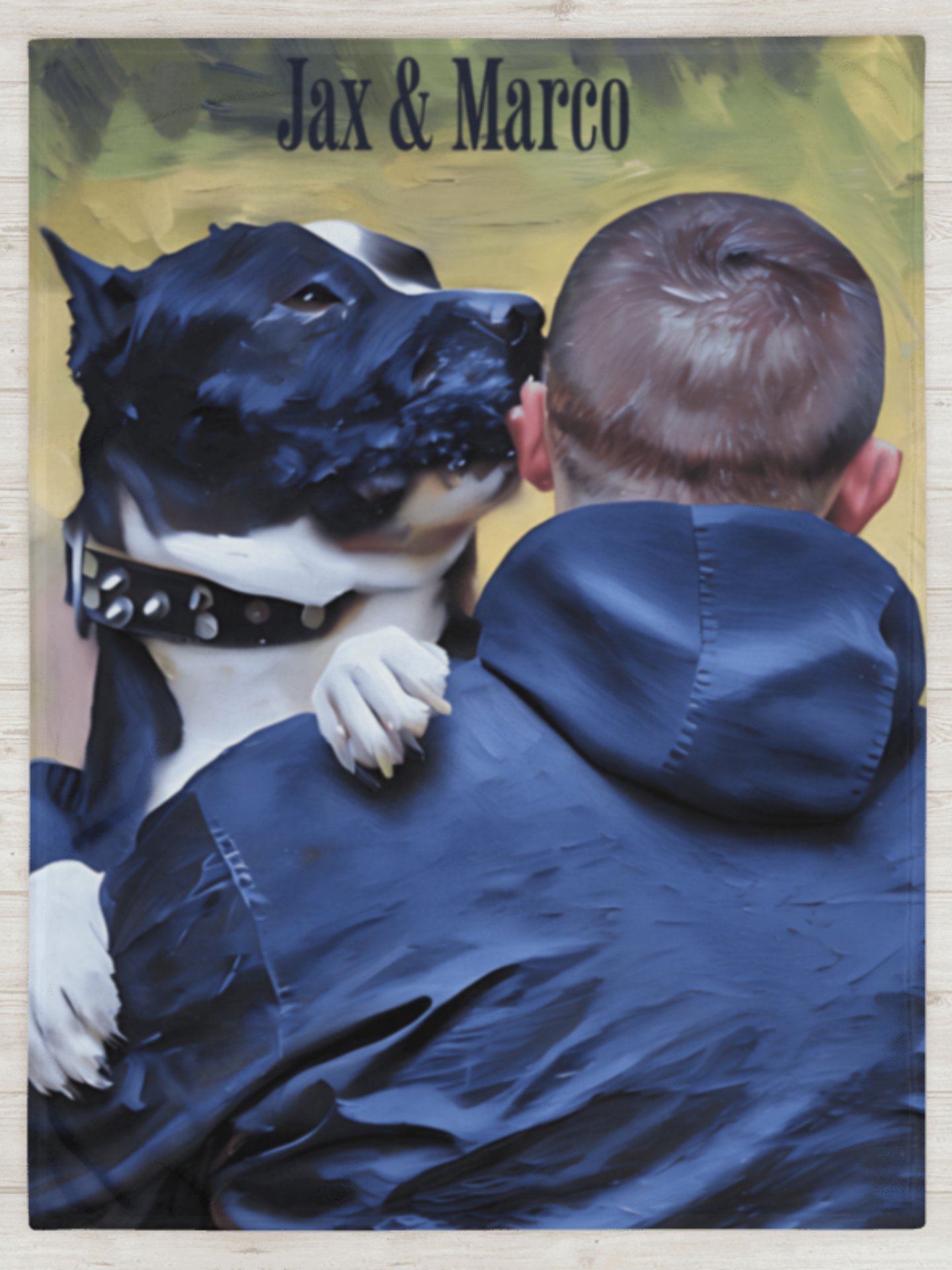 YOU AND YOUR BEST FRIEND! / THROW BLANKET WITH PERSONALIZED NAME product image (1)