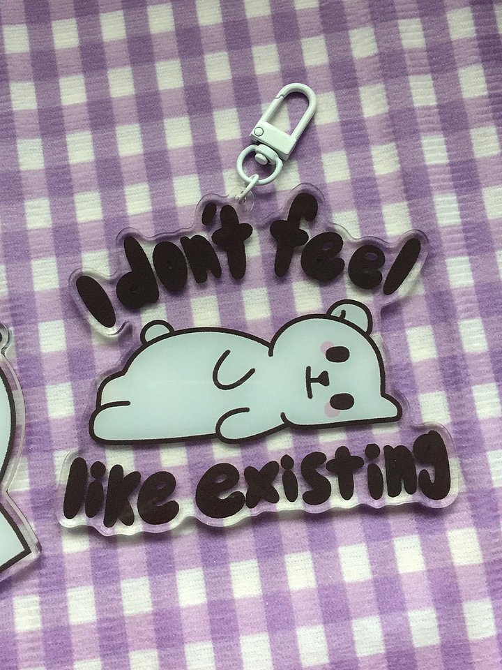 Acrylic keychain(SIZE LARGE) - emotions product image (2)