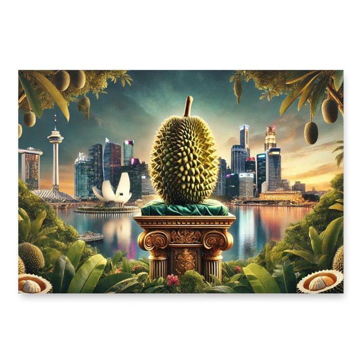 Durian facing Marina Bay Wrapping Paper product image (1)