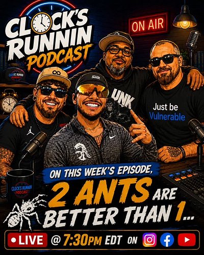 This week on Clock’s Runnin Podcast, we're joined by a special guest for a conversation you won't want to miss.
📺 LIVE tonigh...