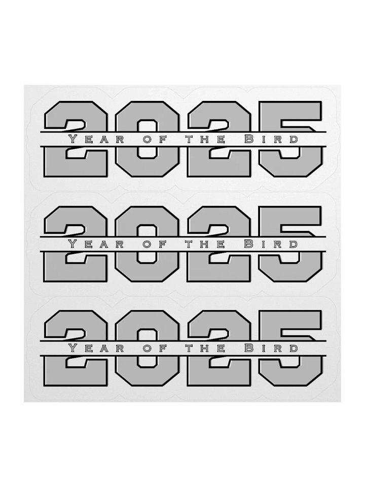 Grey "Year of the Bird" Stickers product image (2)