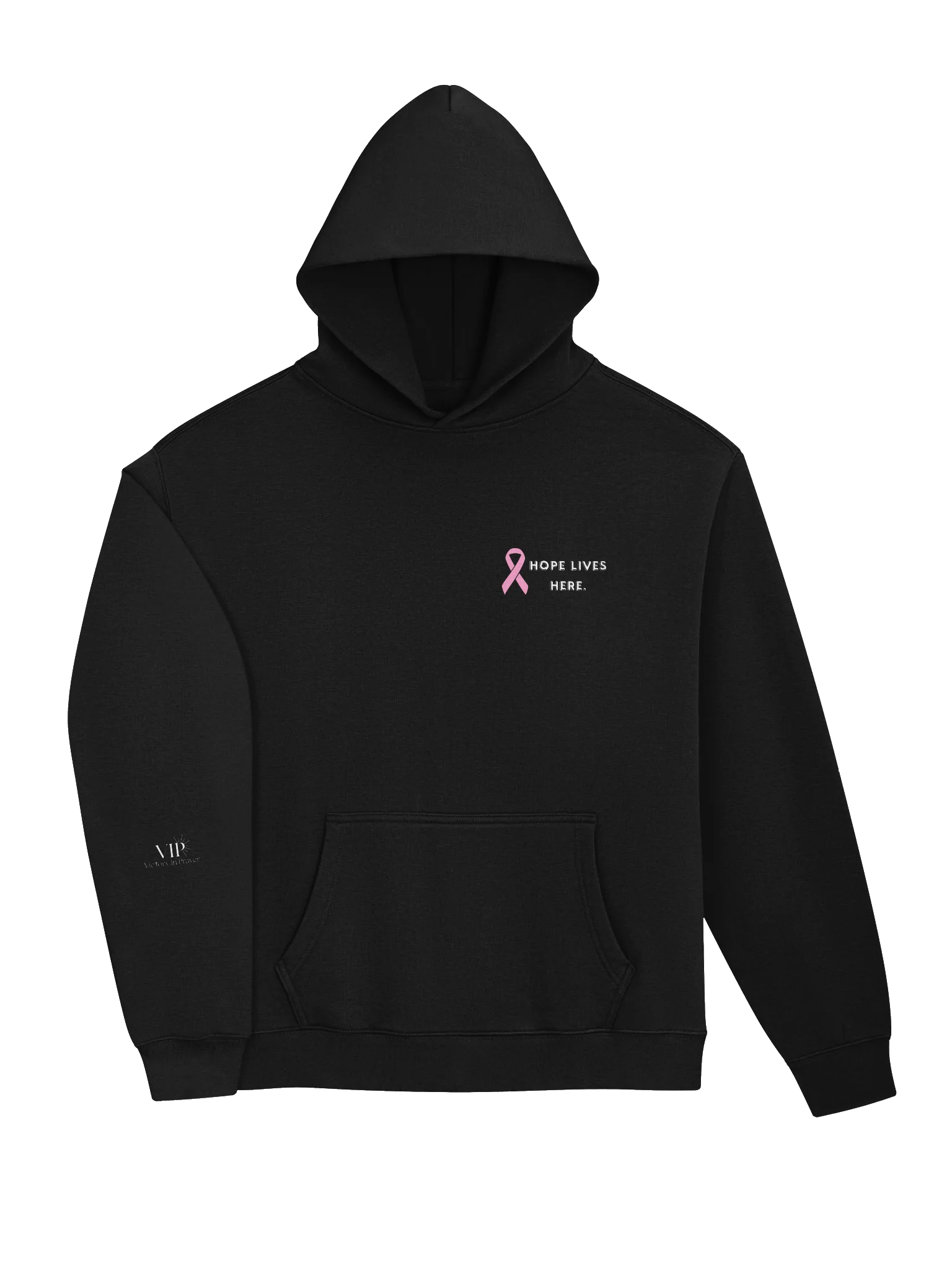 VIP Breast Cancer Awareness "Hope Lives Here" Signature Unisex Hoodie product image (3)