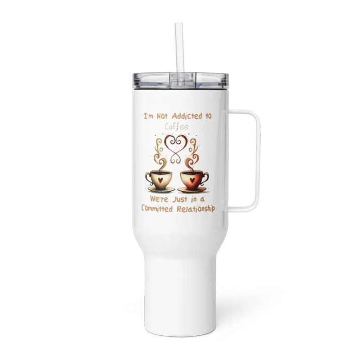 Coffee Committed Relationship Lg. Stainless Steel Travel Mug product image (4)