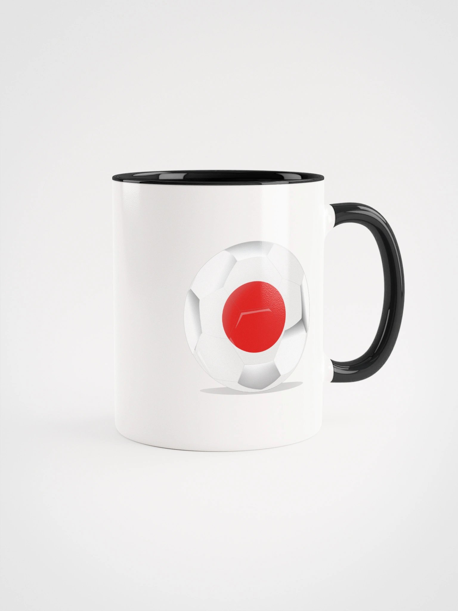 Japan Flag Soccer Ball White Coffee Mug product image (1)