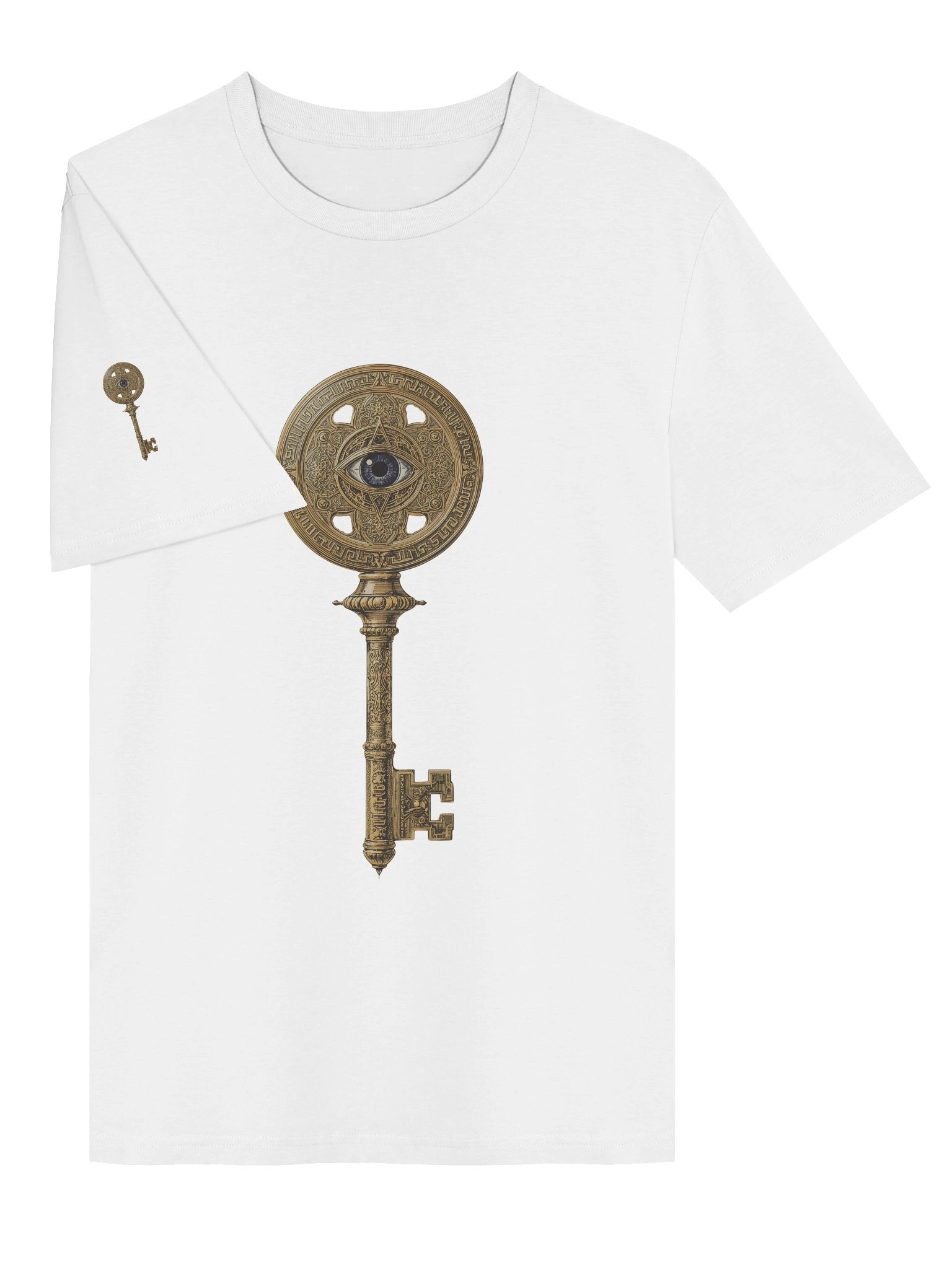 The Gatekeeper’s Key – White Sigil Edition (Front + Right Shoulder Print) product image (3)