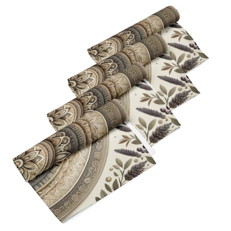 Lavish Botanical Mandala Napkins product image (2)