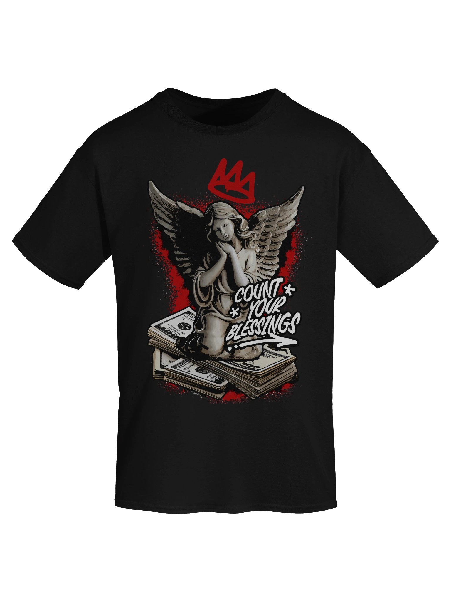 Blessed Angel Prayer T-Shirt - Unisex T-Shirt – Premium Printed T-Shirt for Everyday Casual & Streetwear product image (7)