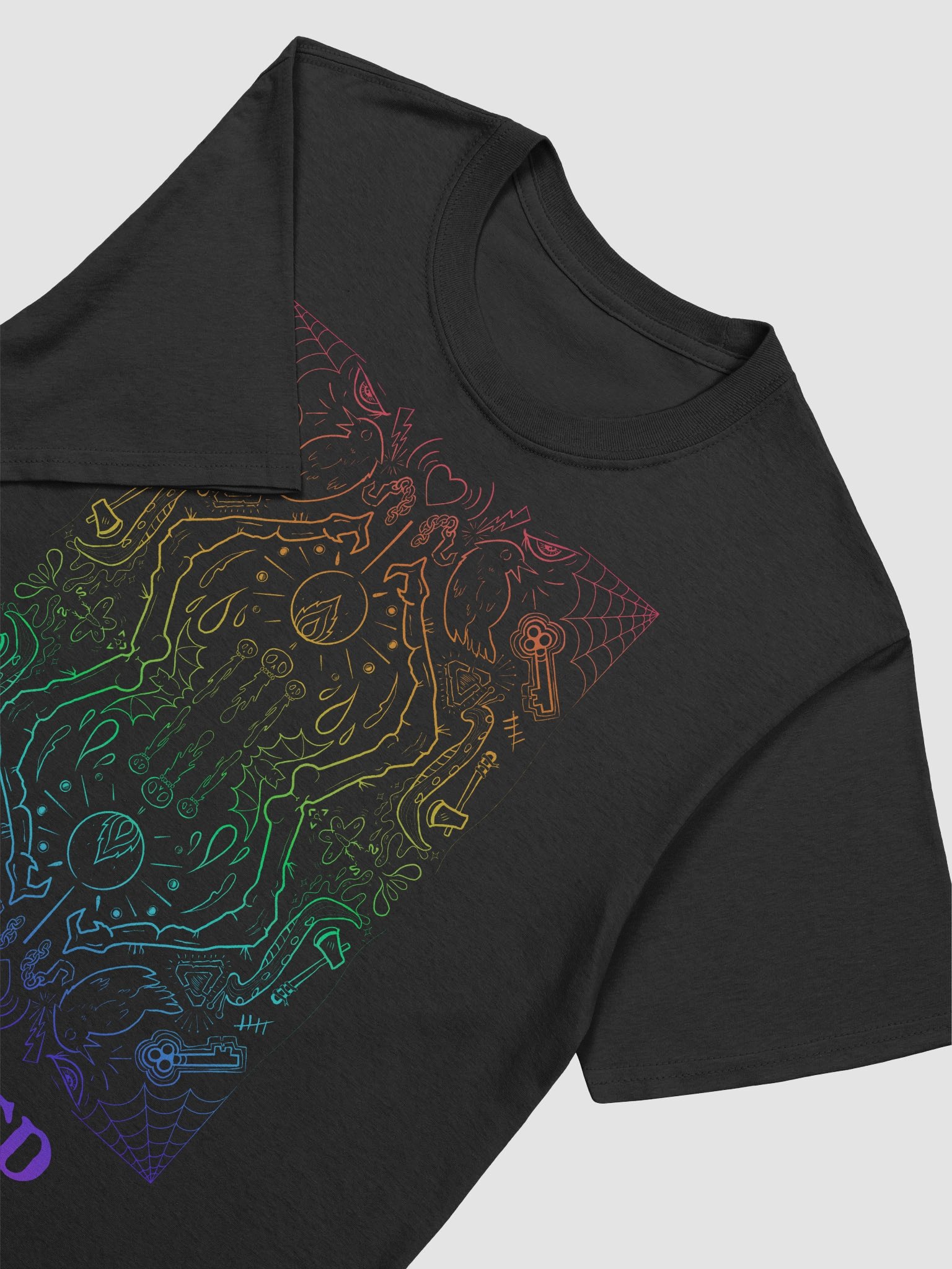 "Hooked"- Prisimatic Graphic Tee product image (7)