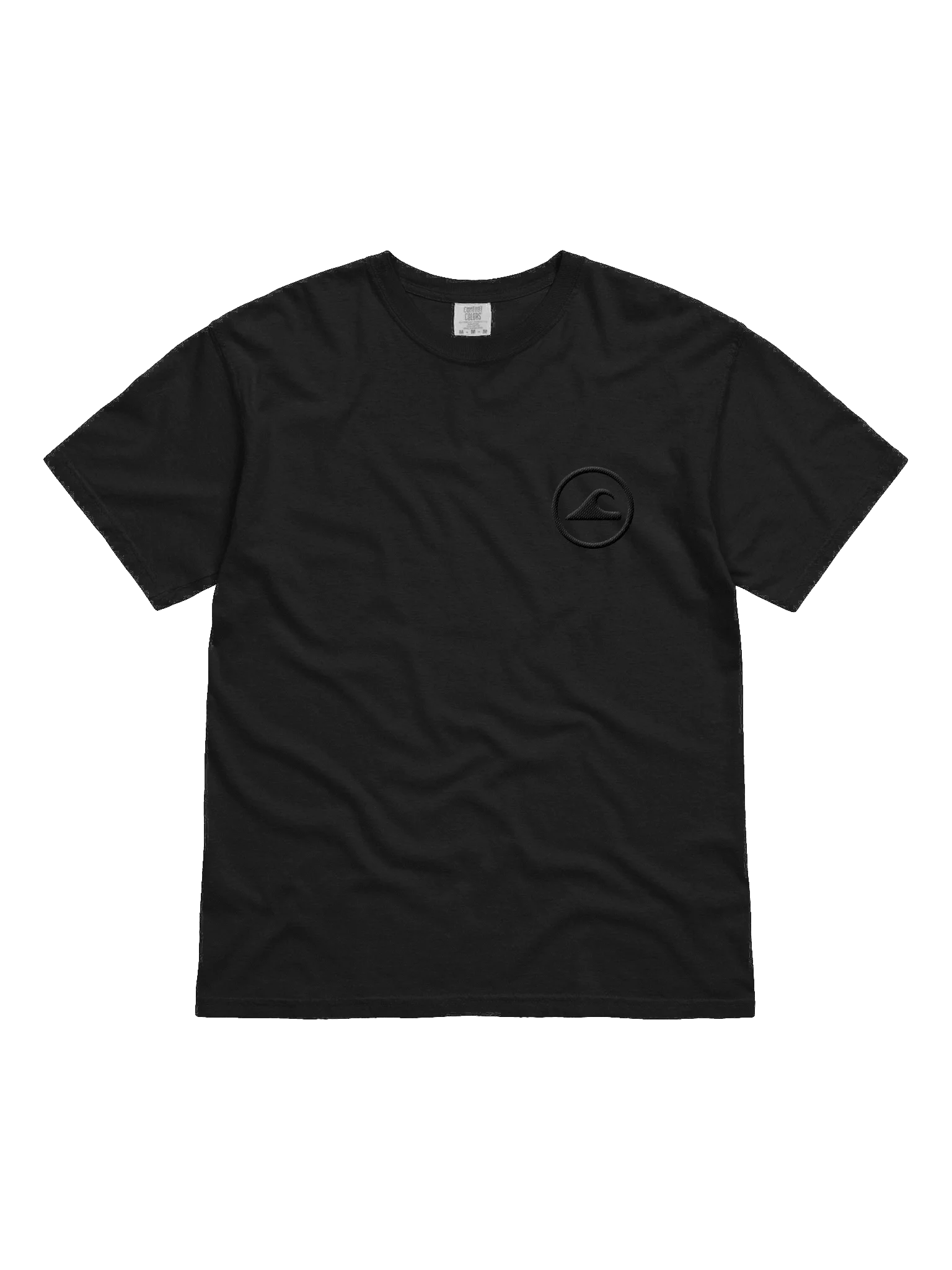 Embroidered Wave Rider Comfort Colors Garment-Dyed Heavyweight T-Shirt (Blackout) product image (1)