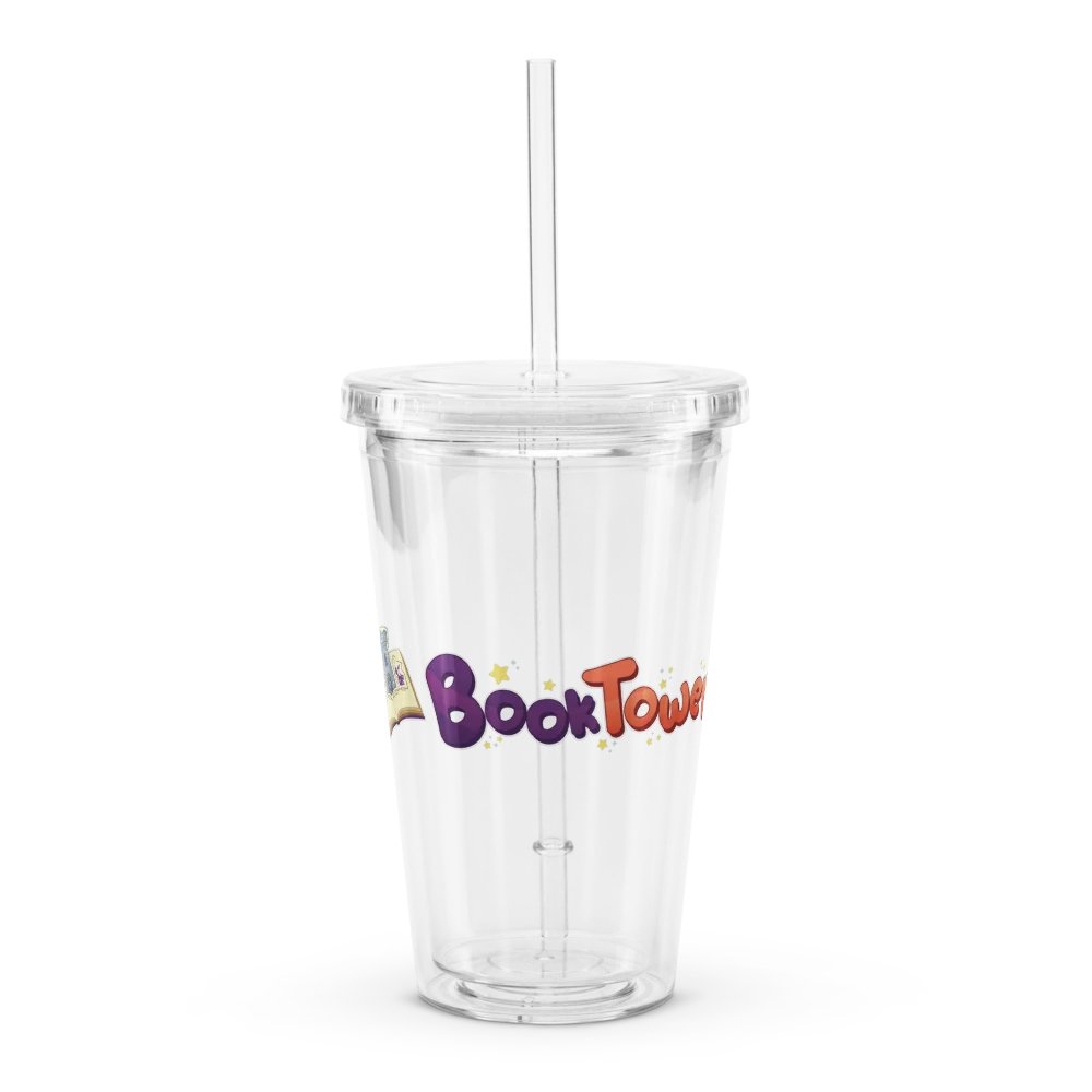 Booktower Logo Clear Cup with Straw product image (1)