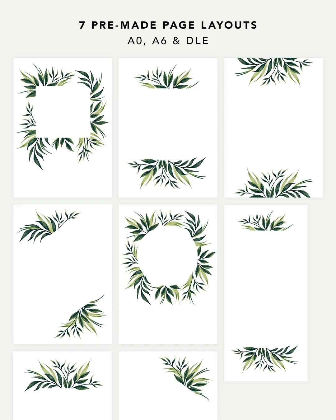 Greenery Wedding Invitation Suite product image (4)