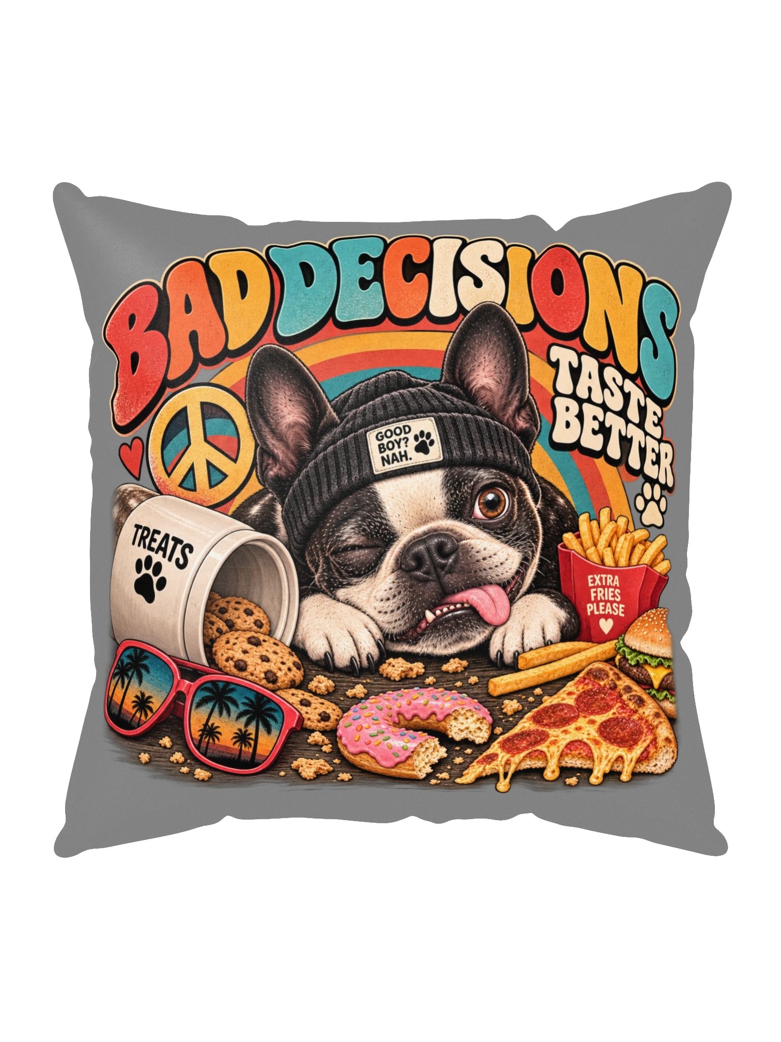 Bad Decisions Taste Better 18 x 18 Pillow product image (5)