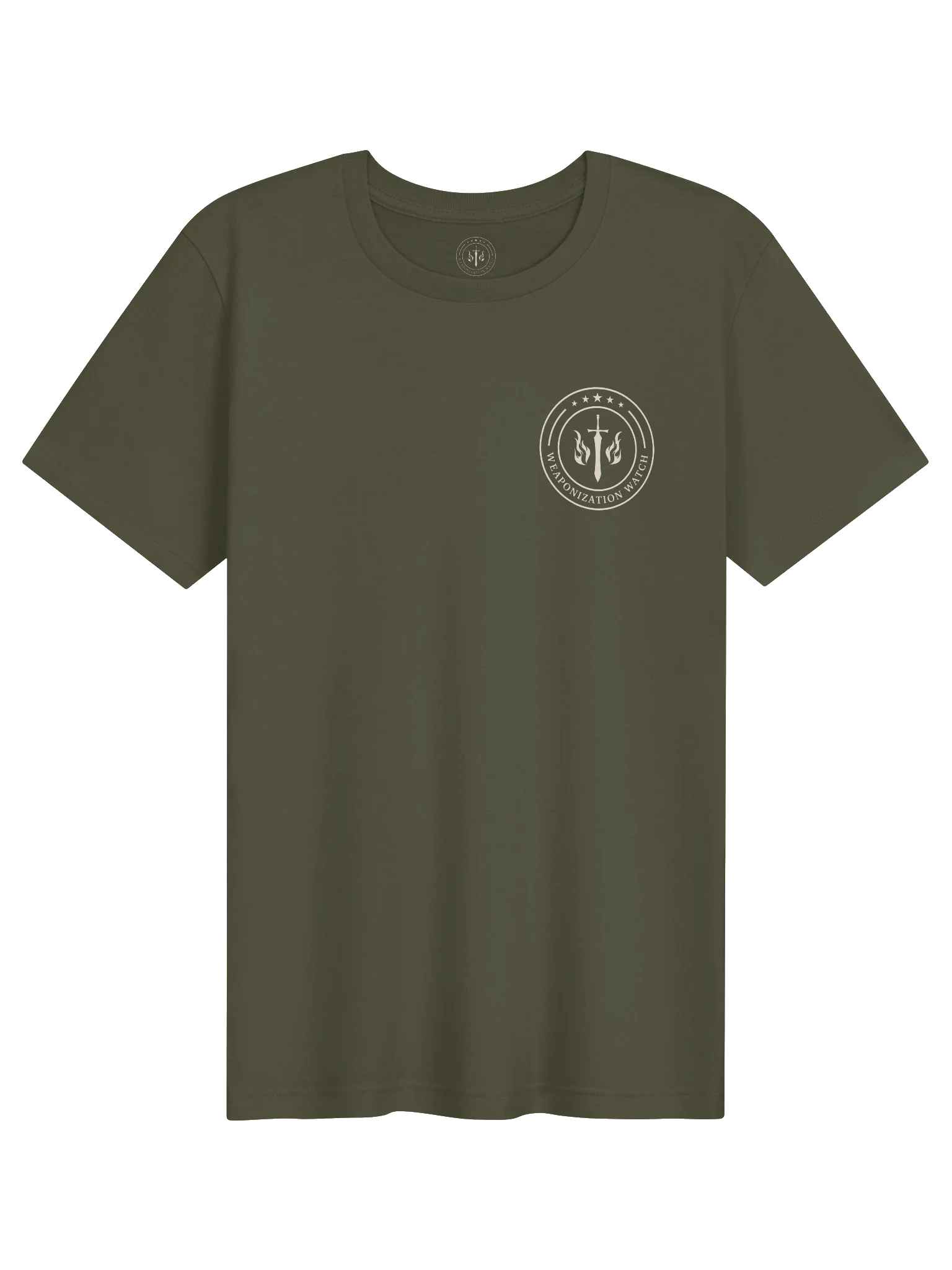 WW “Not On Our Watch” Tee in Army Green product image (1)