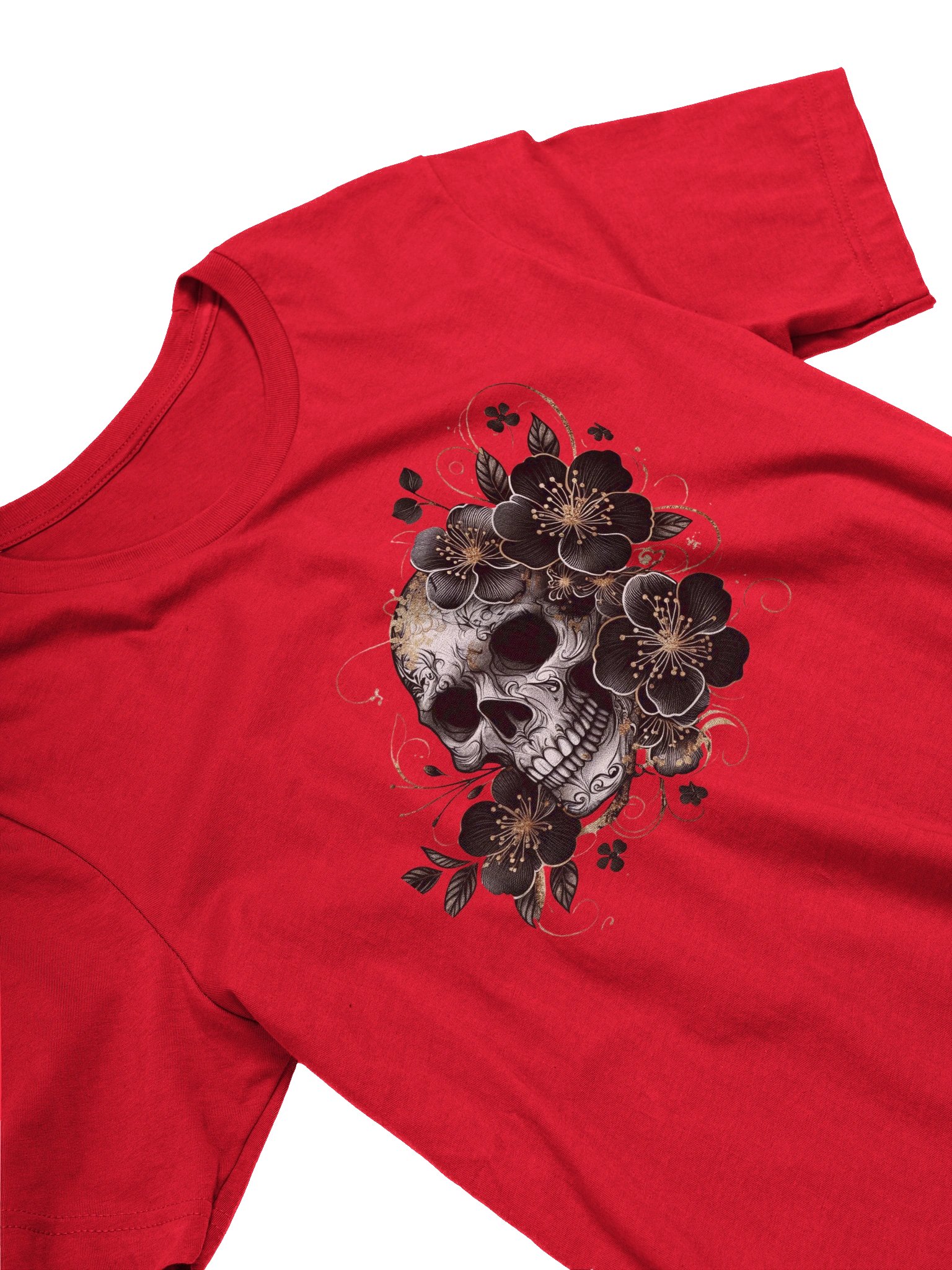 Floral Skull Elegance T-Shirt product image (27)