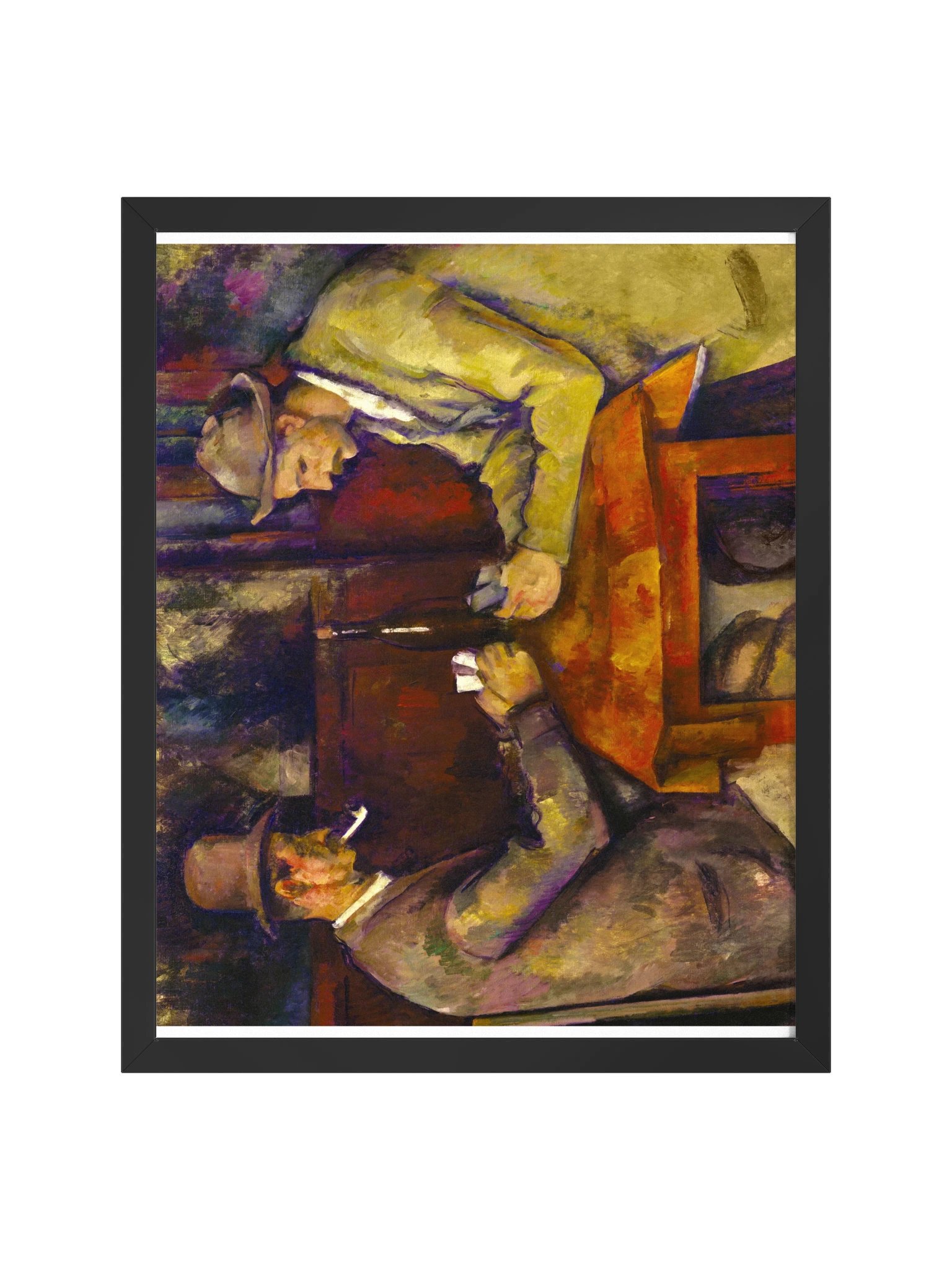 The Card Players — Large Framed Matte Poster product image (5)