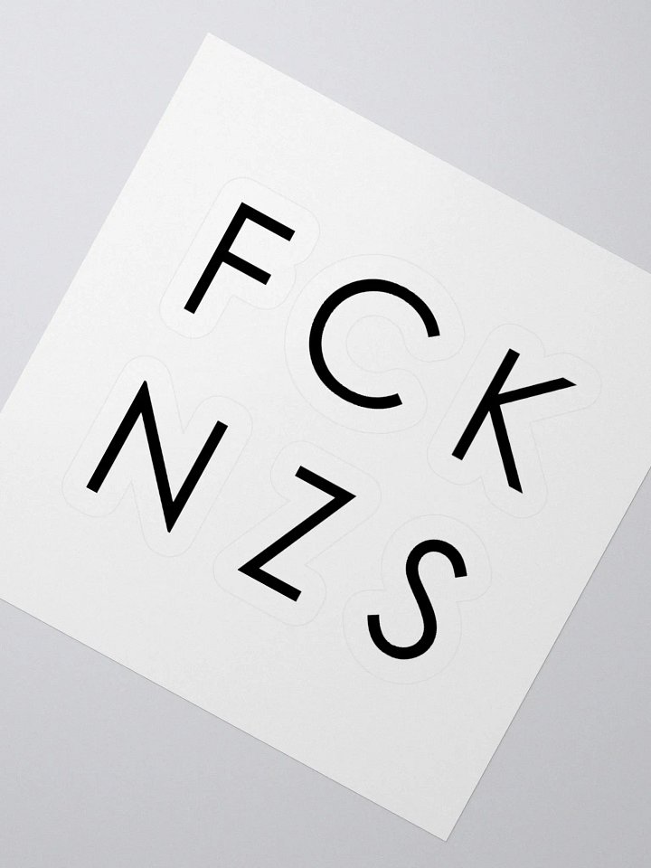 FCK NZS Kiss Cut Stickers product image (4)