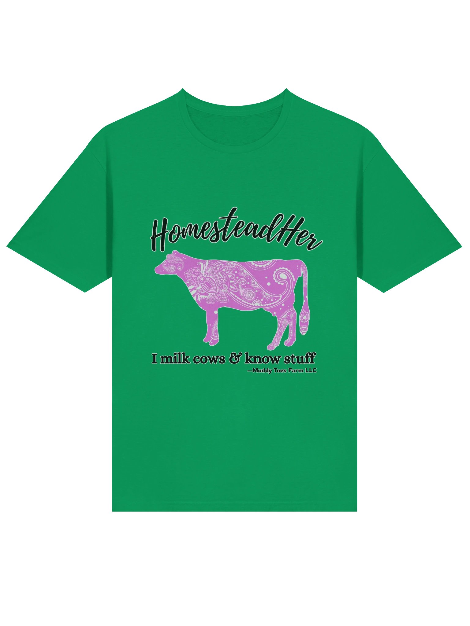 HomesteadHer Paisley Cow T-Shirt (Women's) product image (1)
