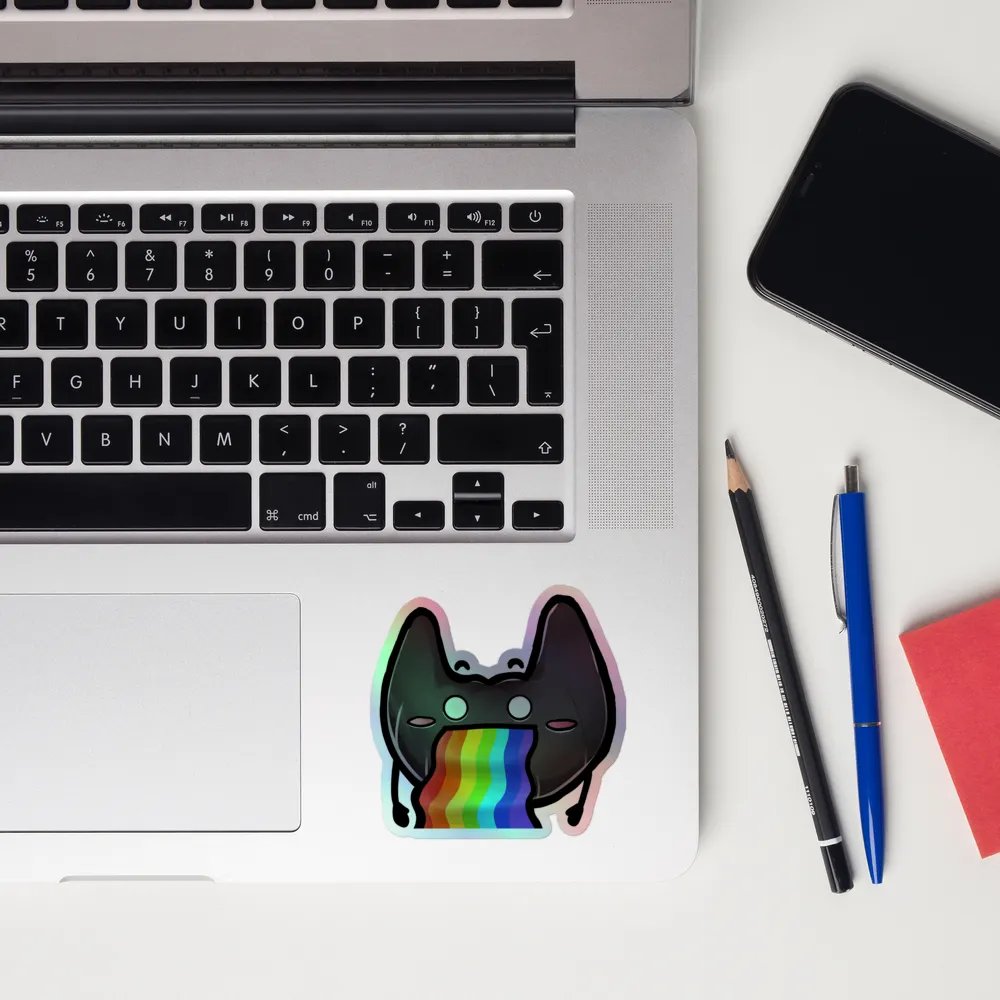 Beardie Pride Holographic Sticker product image (10)