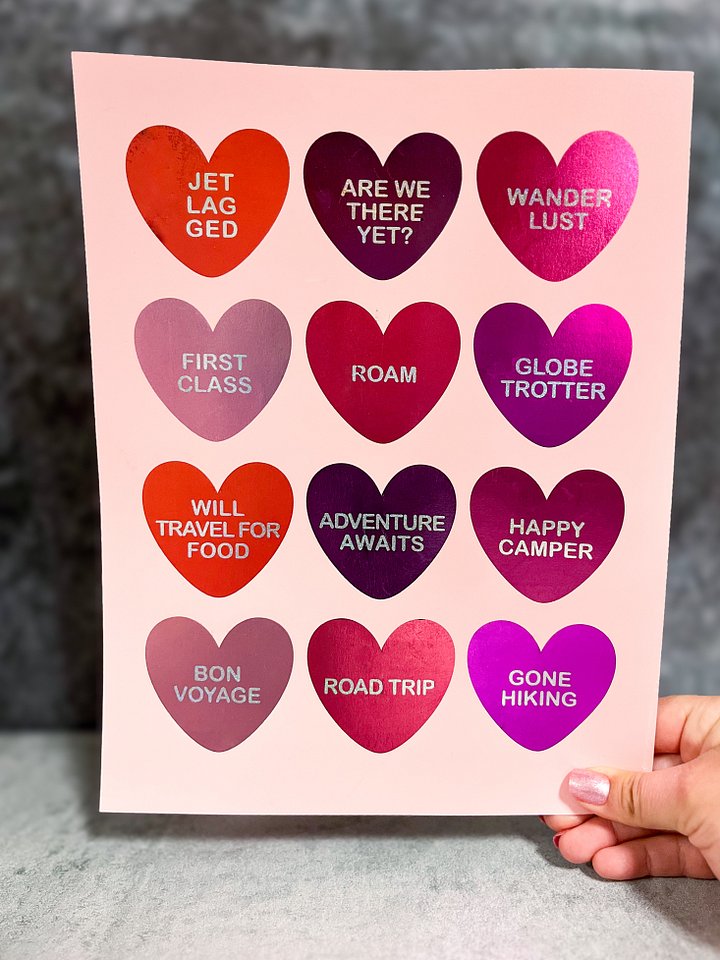 Conversation Hearts Foil Print product image (2)