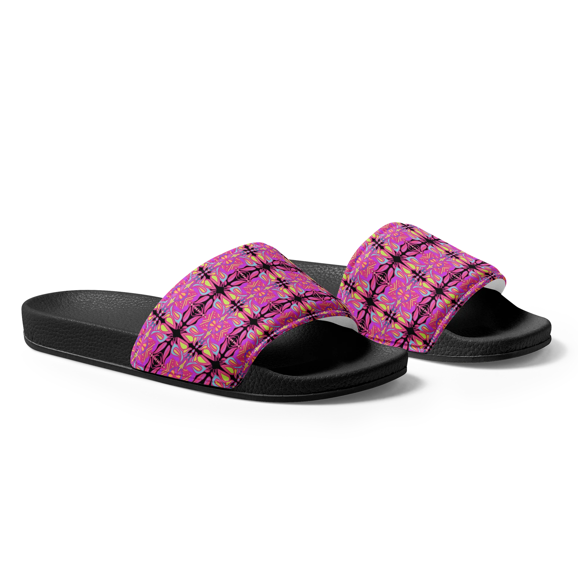 Mellow Magenta Women's Slides (Black Background) product image (2)