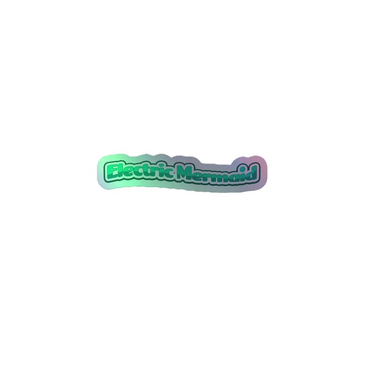 Electric Mermaid Holographic Sticker product image (1)