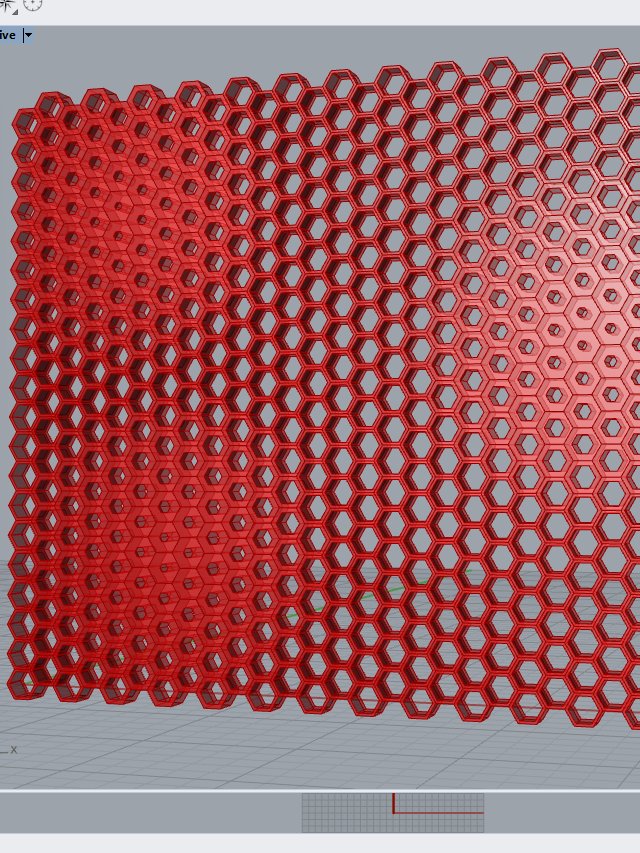 Hexagonal Parametric Grid Design Grasshopper Rhino Files Download product image (2)