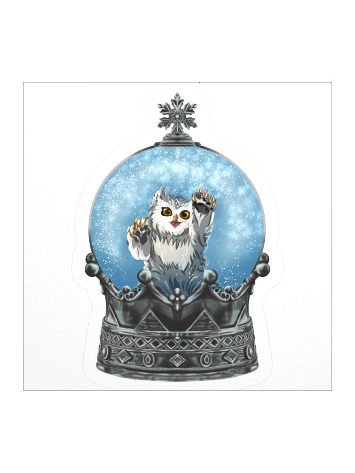 Snowy Owlbear Snowglobe Sticker product image (1)