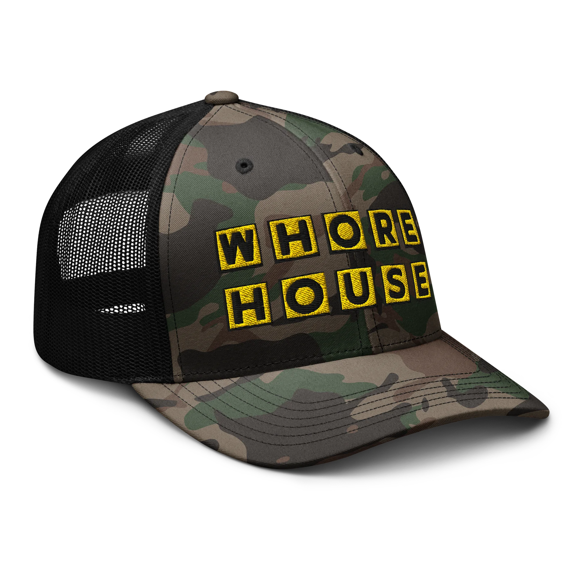 WHORE HOUSE Camo Trucker Hat product image (6)