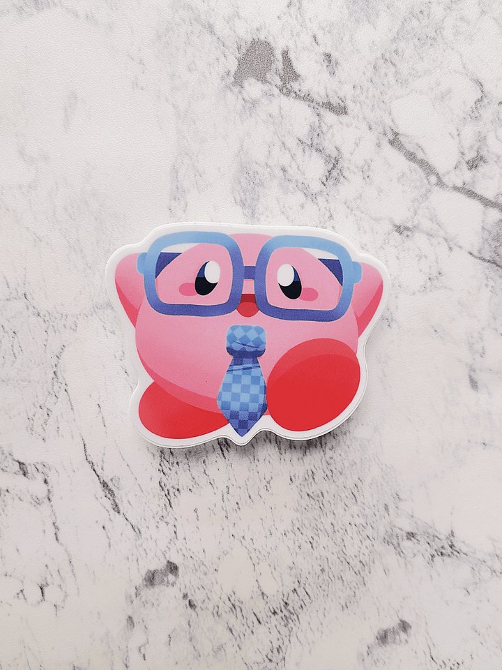 Nerdy Kirby Sticker product image (1)