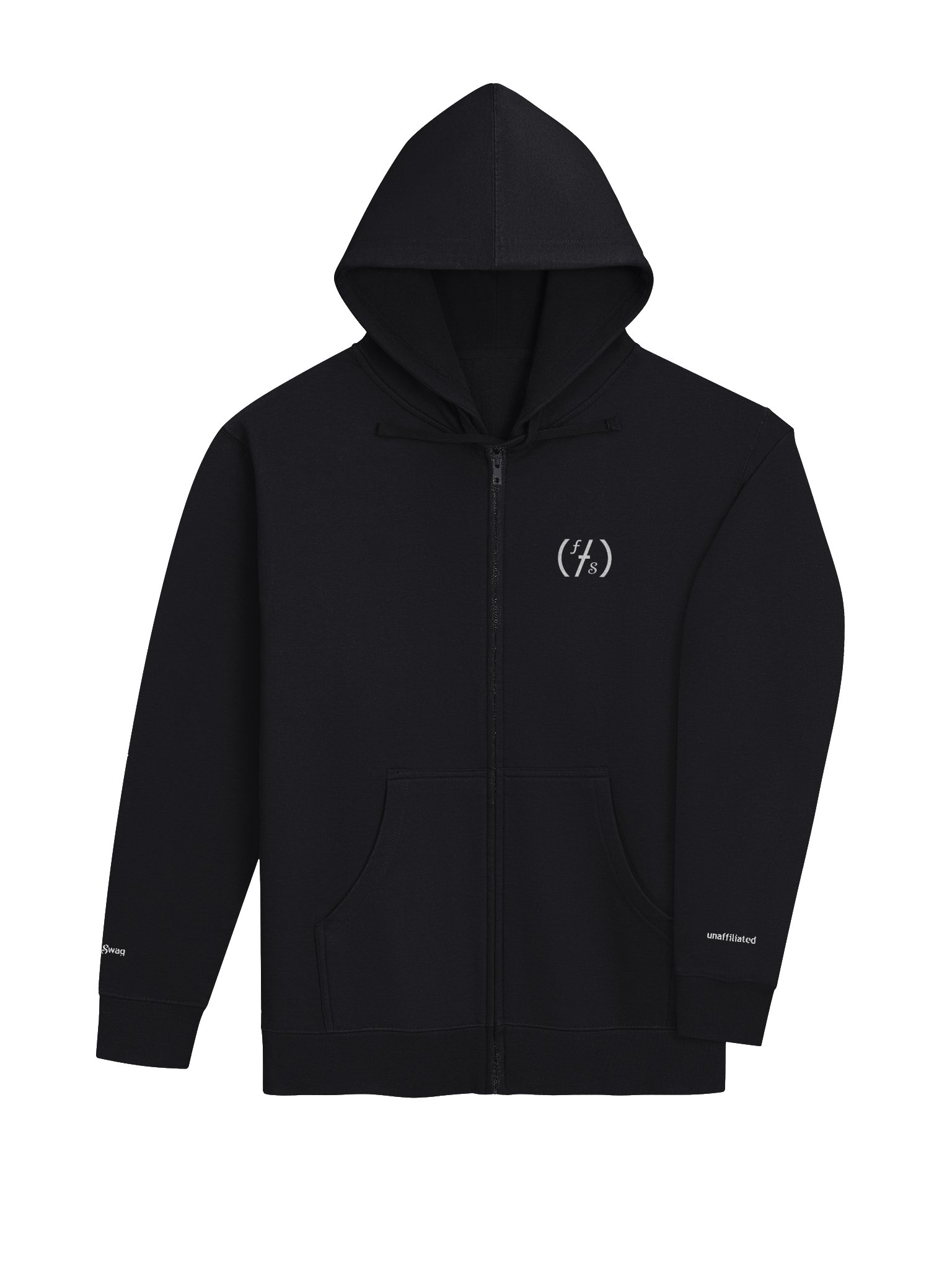 FauxSwag Zip Hoodie- White Logo product image (4)
