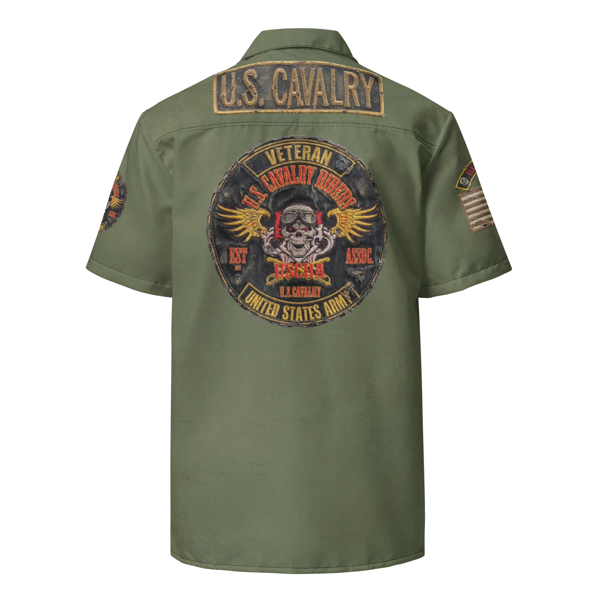 Copy of Distressed USCRA Official Club Shirt OD product image (2)