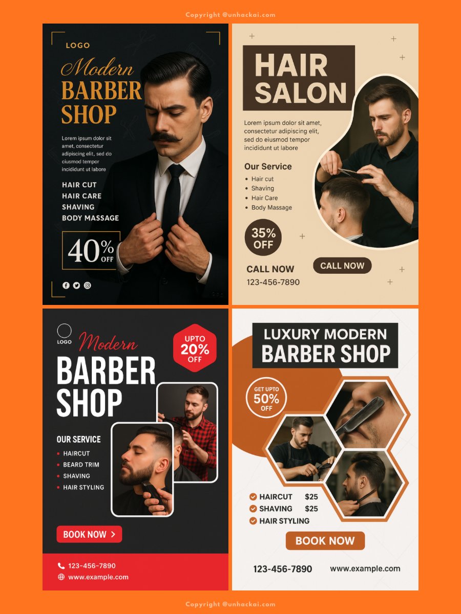 ChatGPT Barber & Barbershop Flyer Prompts product image (2)