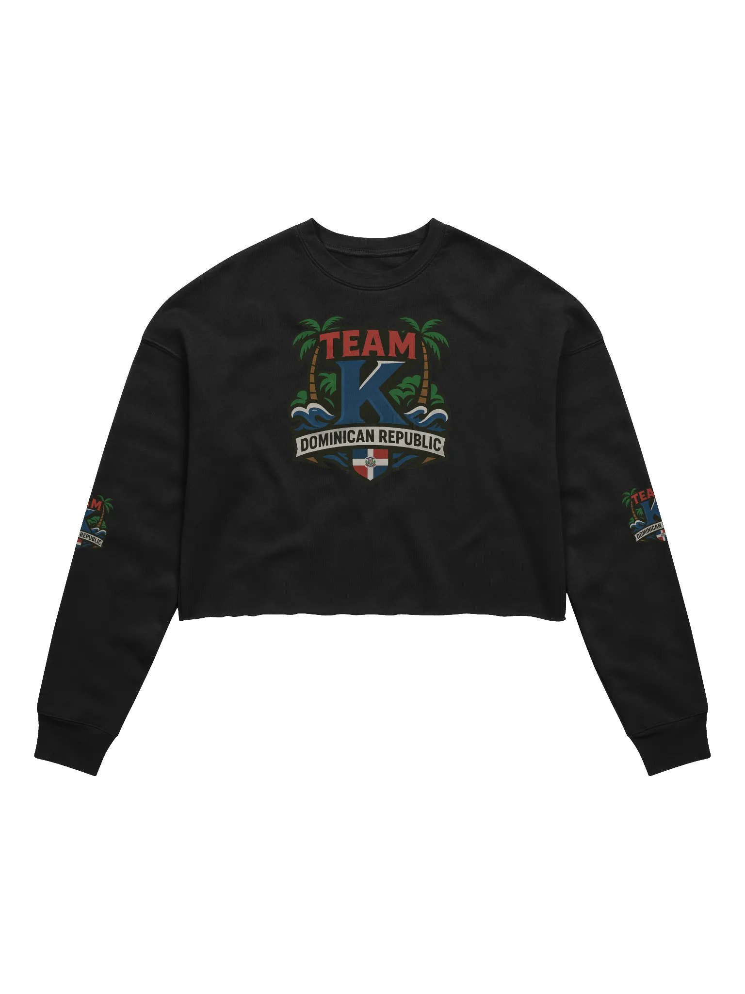 TEAM K Dominican Republic Crop Sweatshirt product image (1)