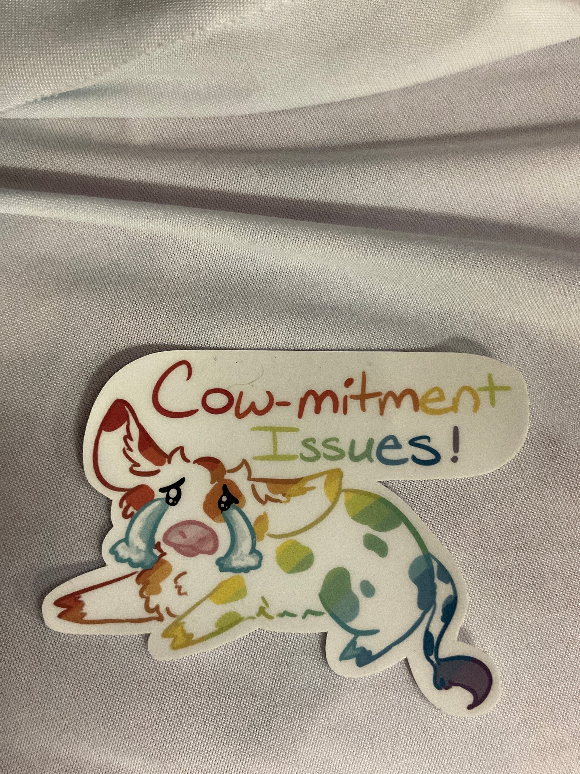 Cowmitment issues sticker product image (2)