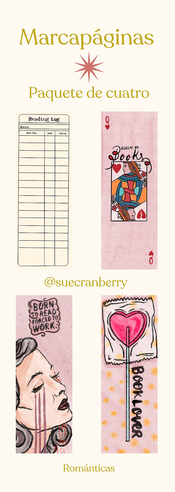 Marcapáginas - Paquete por 4 product image (1)